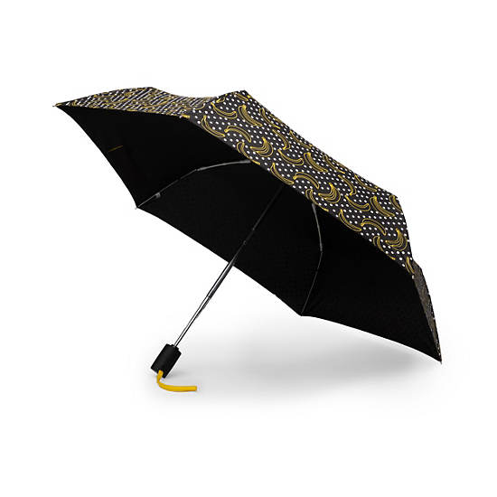 Kipling New Umbrella Auto Open Printed Umbrella Accessories Banana Dot Mania | CA 1952CT